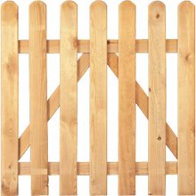 Gartenzaun Einzeltor Holz Kiefer / Fichte 100 x 80 cm (Serie Edewecht) Gartenzaun Einzeltor Holz Kiefer / Fichte 100 x 80 cm (Serie Edewecht)