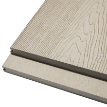 Abverkauf - WPC Massivdiele WoodoKorsika, 18 (S) x 249 (B) mm, hellgrau, einseitig 3D Holzoptik / einseitig gebürstet 2. Wahl / Restposten - Länge: 1 m Abverkauf - WPC Massivdiele WoodoKorsika, 18 (S) x 249 (B) mm, hellgrau, einseitig 3D Holzoptik / einseitig gebürstet 2. Wahl / Restposten - Länge: 1 m