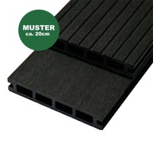 Handmuster WPC Terrassendiele, 20 x 120 mm, anthrazit (WoodoRhodos) Handmuster WPC Terrassendiele, 20 x 120 mm, anthrazit (WoodoRhodos)