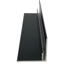 Randprofil für Resysta Fassadenverkleidung 4 m lang, Farbe anthrazit Randprofil für Resysta Fassadenverkleidung 4 m lang, Farbe anthrazit