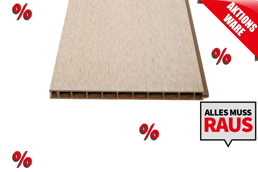 *Abverkauf* Einzelelement Resysta Zaun / Sichtschutz / Steckzaunsystem 250 mm (Höhe) x 20 mm (Stärke) x 1800 mm (Breite) (Serie WoodoTexel) *Abverkauf* Einzelelement Resysta Zaun / Sichtschutz / Steckzaunsystem 250 mm (Höhe) x 20 mm (Stärke) x 1800 mm (Breite) (Serie WoodoTexel)