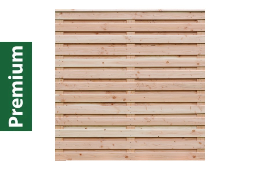 Premium Douglasie Sichtschutzzaun Holz, 178,5 cm (B) x 181 cm (H), Lamellenzaun, natur Premium Douglasie Sichtschutzzaun Holz, 178,5 cm (B) x 181 cm (H), Lamellenzaun, natur