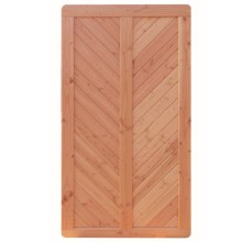 Premium Douglasie Sichtschutzzaun Holz, 98,5 cm (B) x 178,5 cm (H), Fischgrätmuster mit Mittelsträbe - natur Premium Douglasie Sichtschutzzaun Holz, 98,5 cm (B) x 178,5 cm (H), Fischgrätmuster mit Mittelsträbe - natur