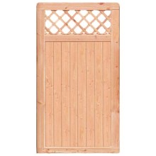 Premium Douglasie Sichtschutzzaun Holz, 98,5 cm (B) x 178,5 cm (H), Senkrechtfüllung mit Mittelsträbe und waagerechtem Gittereinsatz - natur Premium Douglasie Sichtschutzzaun Holz, 98,5 cm (B) x 178,5 cm (H), Senkrechtfüllung mit Mittelsträbe und waagerechtem Gittereinsatz - natur