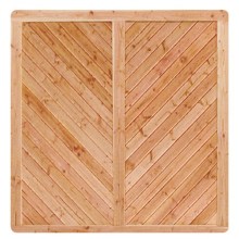Premium Douglasie Sichtschutzzaun Holz, 178,5 cm (B) x 178,5 cm (H), Fischgrätmuster mit Mittelsträbe - natur Premium Douglasie Sichtschutzzaun Holz, 178,5 cm (B) x 178,5 cm (H), Fischgrätmuster mit Mittelsträbe - natur