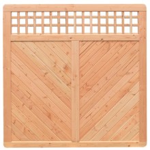 Premium Douglasie Sichtschutzzaun Holz, 178,5 cm (B) x 178,5 cm (H), Fischgrätmuster mit Mittelsträbe und waagerechtem Gitter - natur Premium Douglasie Sichtschutzzaun Holz, 178,5 cm (B) x 178,5 cm (H), Fischgrätmuster mit Mittelsträbe und waagerechtem Gitter - natur