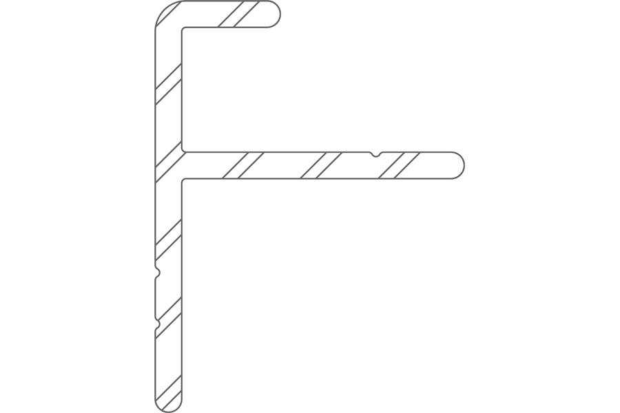 Twinson Alu Start- / Endprofil, 28 x 21 mm, 3 m lang, für alle Holz- und Alu-Trägerprofile Twinson Alu Start- / Endprofil, 28 x 21 mm, 3 m lang, für alle Holz- und Alu-Trägerprofile