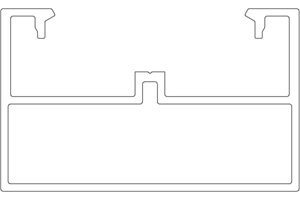Twinson Alu-Trägerprofil, 30 (H) x 50 mm (B) in 6 m Twinson Alu-Trägerprofil, 30 (H) x 50 mm (B) in 6 m