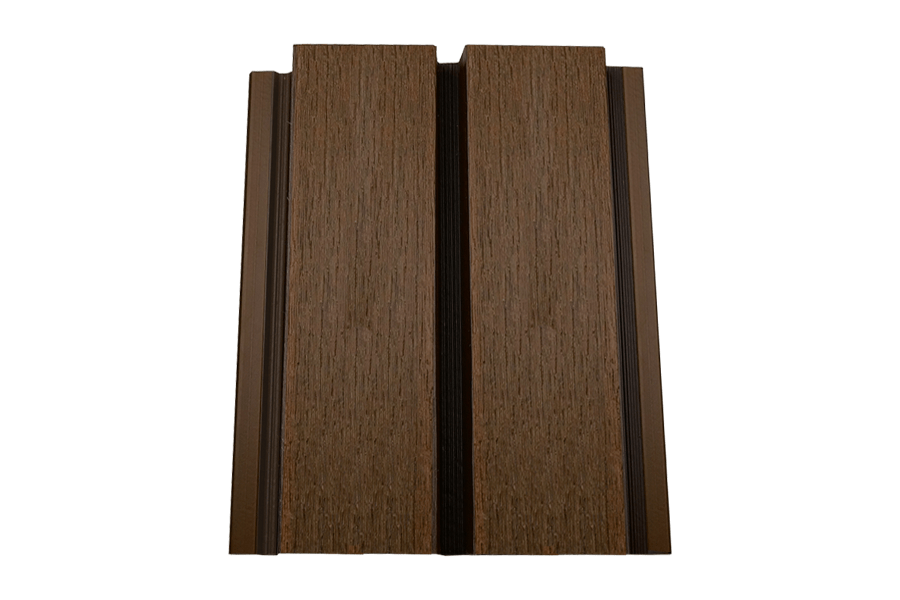 Fassadenverkleidung aus WPC Coextrusion, 33 mm (S) x 140 mm (B / Deckbreite) x 390 cm (Länge), TEAK, Oberfläche: gebürstet matt (Serie WE56) Fassadenverkleidung aus WPC Coextrusion, 33 mm (S) x 140 mm (B / Deckbreite) x 390 cm (Länge), TEAK, Oberfläche: gebürstet matt (Serie WE56)