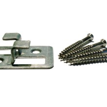 WHS Clip verzinkt, inkl. A4 Edelstahlschrauben, 200 St. WHS Clip verzinkt, inkl. A4 Edelstahlschrauben, 200 St.