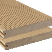 BPC Massivdiele WoodoAthen, 19 x 140 mm, beidseitig begehbar, geriffelt / glatt, sandfarbend, in der Länge 4 m - NEU BPC Massivdiele WoodoAthen, 19 x 140 mm, beidseitig begehbar, geriffelt / glatt, sandfarbend, in der Länge 4 m - NEU