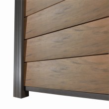 WPC Zaun / Sichtschutz / Steckzaun, 20 (S) x 1740 (H) x 1800 (B) mm, incl. Anfangs- und Abschlussleiste Modulares Zaunsystem in Keilspund Braun (ohne Pfosten) WPC Zaun / Sichtschutz / Steckzaun, 20 (S) x 1740 (H) x 1800 (B) mm, incl. Anfangs- und Abschlussleiste Modulares Zaunsystem in Keilspund Braun (ohne Pfosten)