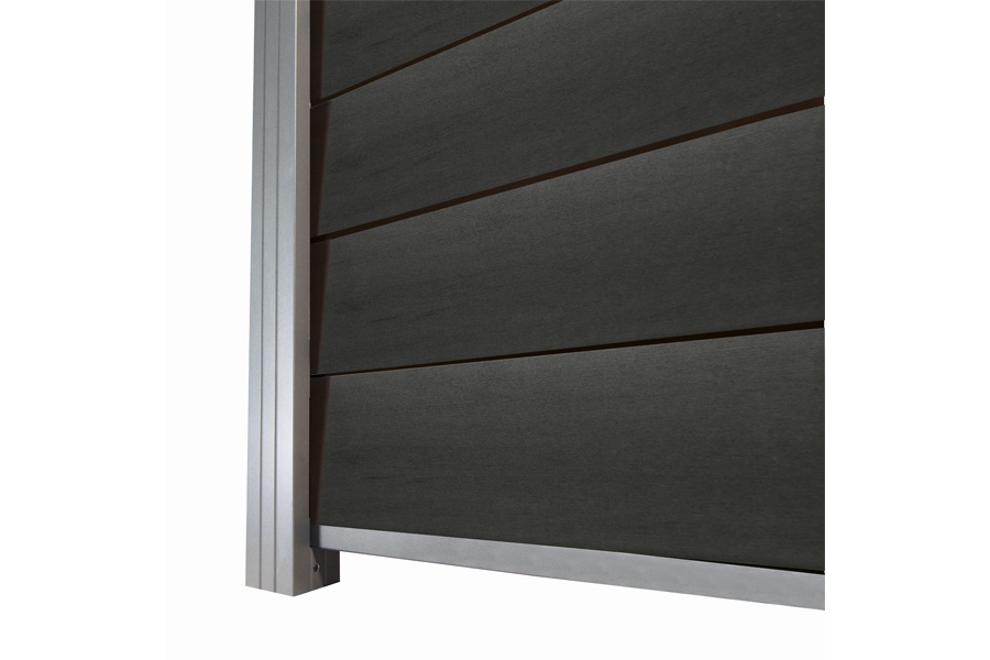 WPC Zaun / Sichtschutz / Steckzaun, 20 (S) x 1740 (H) x 1800 (B) mm, incl. Anfangs- und Abschlussleiste Modulares Zaunsystem in Keilspund Anthrazit (ohne Pfosten) WPC Zaun / Sichtschutz / Steckzaun, 20 (S) x 1740 (H) x 1800 (B) mm, incl. Anfangs- und Abschlussleiste Modulares Zaunsystem in Keilspund Anthrazit (ohne Pfosten)