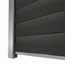 WPC Zaun / Sichtschutz / Steckzaun, 20 (S) x 1740 (H) x 1800 (B) mm, incl. Anfangs- und Abschlussleiste Modulares Zaunsystem in Keilspund Anthrazit (ohne Pfosten) WPC Zaun / Sichtschutz / Steckzaun, 20 (S) x 1740 (H) x 1800 (B) mm, incl. Anfangs- und Abschlussleiste Modulares Zaunsystem in Keilspund Anthrazit (ohne Pfosten)