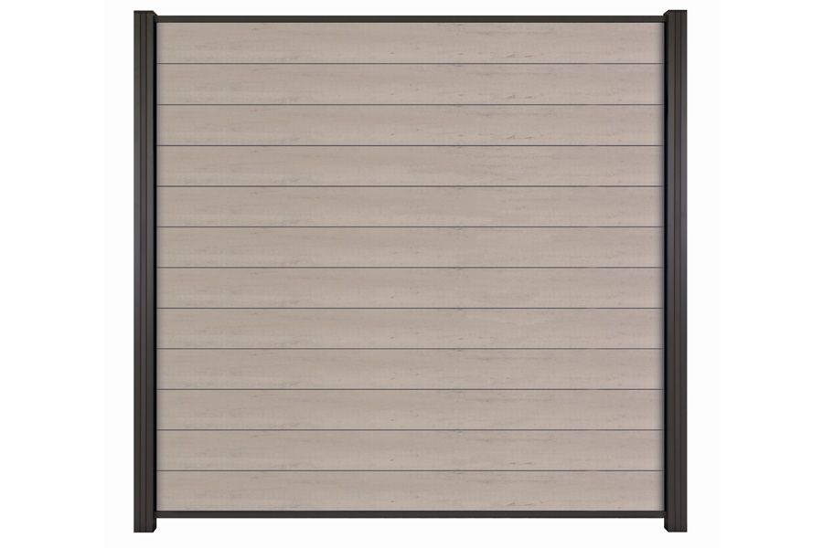 WPC Zaun / Sichtschutz / Steckzaun, 20 (S) x 1800 (H) x 1800 (B) mm, incl. Anfangs- und Abschlussleiste Modulares Zaunsystem in Bicolour Grau (ohne Pfosten) WPC Zaun / Sichtschutz / Steckzaun, 20 (S) x 1800 (H) x 1800 (B) mm, incl. Anfangs- und Abschlussleiste Modulares Zaunsystem in Bicolour Grau (ohne Pfosten)
