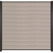 WPC Zaun / Sichtschutz / Steckzaun, 20 (S) x 1800 (H) x 1800 (B) mm, incl. Anfangs- und Abschlussleiste Modulares Zaunsystem in Bicolour Grau (ohne Pfosten) WPC Zaun / Sichtschutz / Steckzaun, 20 (S) x 1800 (H) x 1800 (B) mm, incl. Anfangs- und Abschlussleiste Modulares Zaunsystem in Bicolour Grau (ohne Pfosten)