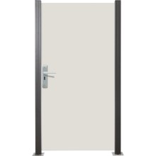 Glas Sichtschutz, Glaszaun Tür Creme weiß Vollflächen Dekor 84 Höhe 180 cm, Breite 98,7 cm (mit Beschlag) Glas Sichtschutz, Glaszaun Tür Creme weiß Vollflächen Dekor 84 Höhe 180 cm, Breite 98,7 cm (mit Beschlag)