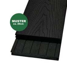 Handmuster WPC Terrassendiele, 18 x 146 mm, anthrazit (WoodoMalta) Handmuster WPC Terrassendiele, 18 x 146 mm, anthrazit (WoodoMalta)