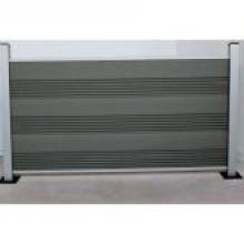 Komplettset WPC Zaun / Sichtschutz / Steckzaun, grau / silber eloxiert 950 mm (Höhe) x 20 mm (Stärke) x 1800 (Breite) mm, Zaunhöhe inkl. Start und Abschlussprofil (Serie WoodoTexel ohne Pfosten) Komplettset WPC Zaun / Sichtschutz / Steckzaun, grau / silber eloxiert 950 mm (Höhe) x 20 mm (Stärke) x 1800 (Breite) mm, Zaunhöhe inkl. Start und Abschlussprofil (Serie WoodoTexel ohne Pfosten)