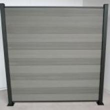 Komplettset WPC Zaun / Sichtschutz / Steckzaun, grau 1850 mm (Höhe) x 20 mm (Stärke) x 1800 (Breite) mm, Zaunhöhe inkl. Start und Abschlussprofil (Serie WoodoTexel ohne Pfosten) Komplettset WPC Zaun / Sichtschutz / Steckzaun, grau 1850 mm (Höhe) x 20 mm (Stärke) x 1800 (Breite) mm, Zaunhöhe inkl. Start und Abschlussprofil (Serie WoodoTexel ohne Pfosten)