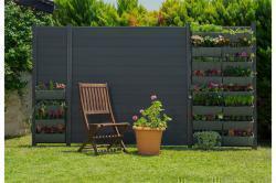 Modulare Pflanzwand für WPC Zaun, Element 90 cm (Breite) x 185 cm (Höhe), Dekoratives Farbspiel mit Blumen oder nutzbar als Hochbeet (Kombinierbar mit WoodoTexel / WoodoCasablanca) Modulare Pflanzwand für WPC Zaun, Element 90 cm (Breite) x 185 cm (Höhe), Dekoratives Farbspiel mit Blumen oder nutzbar als Hochbeet (Kombinierbar mit WoodoTexel / WoodoCasablanca)