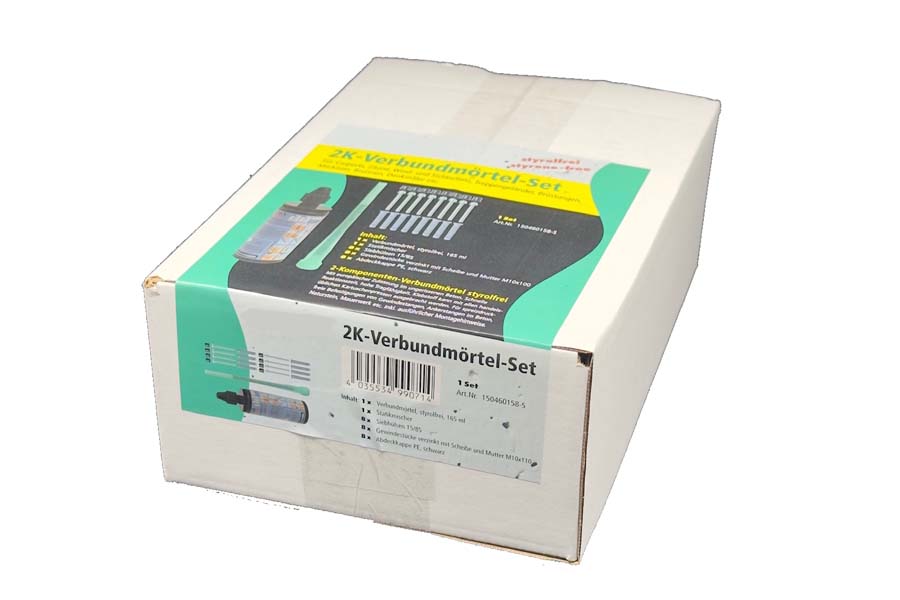 Dübelset für Universal Pfostenträger, 8 x 10 mm, 2-K Verbundmörtelset Dübelset für Universal Pfostenträger, 8 x 10 mm, 2-K Verbundmörtelset
