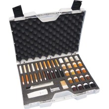 Reperaturkoffer groß für Parkett, Weich- und Hartwachs, inkl. Battierieschmelzer Reperaturkoffer groß für Parkett, Weich- und Hartwachs, inkl. Battierieschmelzer