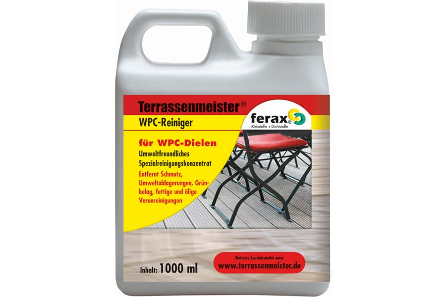 WPC / BPC Reiniger für Terrassendielen, 1 Liter Konzentrat WPC / BPC Reiniger für Terrassendielen, 1 Liter Konzentrat