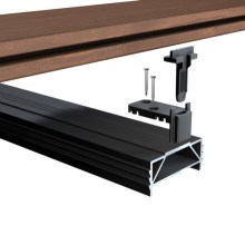 Anfangs- und Endclip inkl. Schrauben für Holz UK / Dielen mit Nut, 20 St. Anfangs- und Endclip inkl. Schrauben für Holz UK / Dielen mit Nut, 20 St.