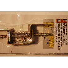 Winkelbeschlag Edelstahl 4er-Karte, geblistert, mit Schrauben Winkelbeschlag Edelstahl 4er-Karte, geblistert, mit Schrauben