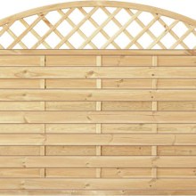 Sichtschutzzaun Holz Bogen mit Gitter Kiefer/Fichte 180 x 150/130 cm (Serie Baltrum) Sichtschutzzaun Holz Bogen mit Gitter Kiefer/Fichte 180 x 150/130 cm (Serie Baltrum)