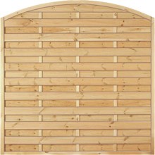 Sichtschutzzaun Holz Bogen Kiefer/Fichte 180 x 180/160 cm (Serie Baltrum) Sichtschutzzaun Holz Bogen Kiefer/Fichte 180 x 180/160 cm (Serie Baltrum)
