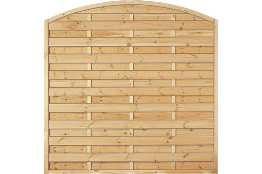 Sichtschutzzaun Holz Bogen Kiefer/Fichte 180 x 180/160 cm (Serie Baltrum) Sichtschutzzaun Holz Bogen Kiefer/Fichte 180 x 180/160 cm (Serie Baltrum)