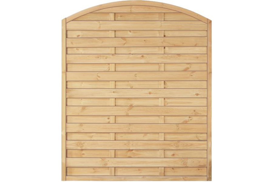 Sichtschutzzaun Holz Bogen Kiefer/Fichte 150 x 180/160 cm (Serie Baltrum) Sichtschutzzaun Holz Bogen Kiefer/Fichte 150 x 180/160 cm (Serie Baltrum)