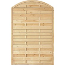 Sichtschutzzaun Holz Bogen Kiefer/Fichte 120 x 180/160 cm (Serie Baltrum) Sichtschutzzaun Holz Bogen Kiefer/Fichte 120 x 180/160 cm (Serie Baltrum)