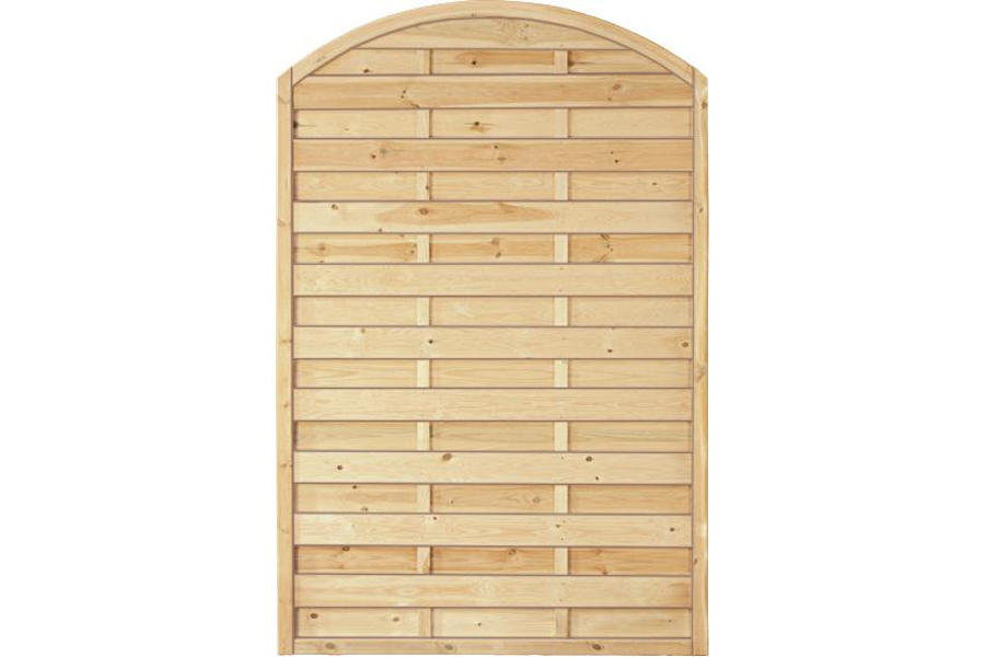 Sichtschutzzaun Holz Bogen Kiefer/Fichte 120 x 180/160 cm (Serie Baltrum) Sichtschutzzaun Holz Bogen Kiefer/Fichte 120 x 180/160 cm (Serie Baltrum)