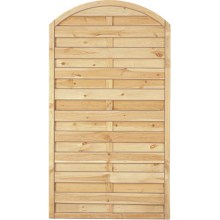 Sichtschutzzaun Holz Bogen Kiefer/Fichte 100 x 180/160 cm (Serie Baltrum) Sichtschutzzaun Holz Bogen Kiefer/Fichte 100 x 180/160 cm (Serie Baltrum)