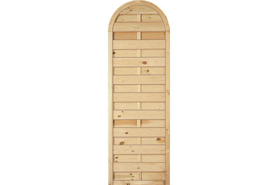 Sichtschutzzaun Holz Bogen Kiefer/Fichte 60 x 180/150 cm (Serie Baltrum) Sichtschutzzaun Holz Bogen Kiefer/Fichte 60 x 180/150 cm (Serie Baltrum)