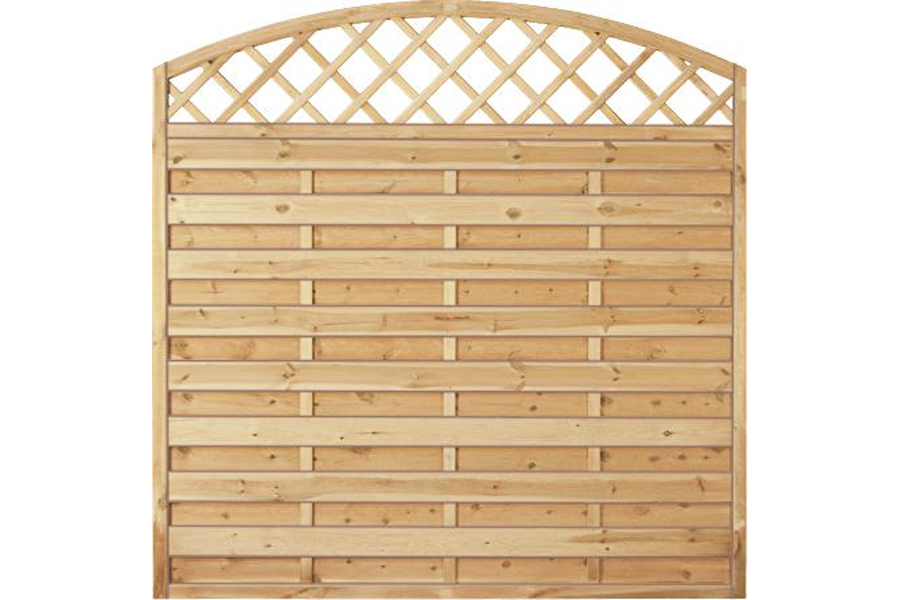 Sichtschutzzaun Holz Bogen mit Gitter Kiefer/Fichte 180 x 180/160 cm (Serie Baltrum) Sichtschutzzaun Holz Bogen mit Gitter Kiefer/Fichte 180 x 180/160 cm (Serie Baltrum)
