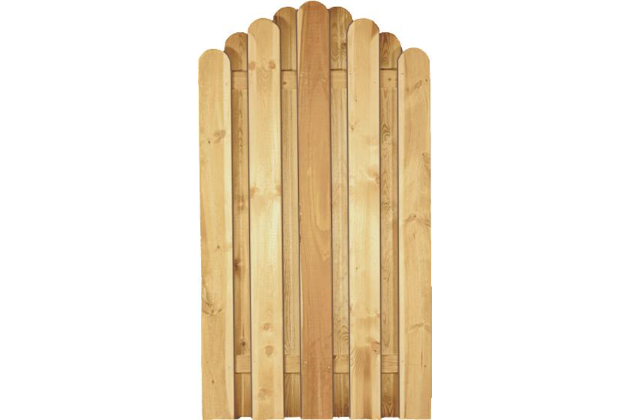 Sichtschutzzaun Holz Kiefer/Fichte Bogen 100 x 180/160 cm (Serie Eversten) Sichtschutzzaun Holz Kiefer/Fichte Bogen 100 x 180/160 cm (Serie Eversten)
