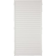 Sichtschutzzaun Kunststoff weiß 90 x 180 cm (Serie Juist) Sichtschutzzaun Kunststoff weiß 90 x 180 cm (Serie Juist)