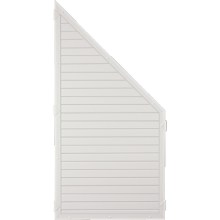 Sichtschutzzaun Kunststoff weiß 90 x 180/90 cm (Serie Juist) Sichtschutzzaun Kunststoff weiß 90 x 180/90 cm (Serie Juist)