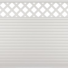 Sichtschutzzaun Kunststoff Gitter weiß 180 x 150 cm (Serie Juist) Sichtschutzzaun Kunststoff Gitter weiß 180 x 150 cm (Serie Juist)