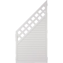 Sichtschutzzaun Kunststoff Gitter weiß 90 x 180/90 cm (Serie Juist) Sichtschutzzaun Kunststoff Gitter weiß 90 x 180/90 cm (Serie Juist)