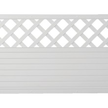 Sichtschutzzaun Kunststoff Gitter weiß 180 x 90 cm (Serie Juist) Sichtschutzzaun Kunststoff Gitter weiß 180 x 90 cm (Serie Juist)