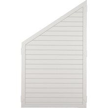 Sichtschutzzaun Kunststoff weiß 90 x 150/90 cm (Serie Juist) Sichtschutzzaun Kunststoff weiß 90 x 150/90 cm (Serie Juist)