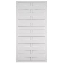 Lamellenzaun Kunststoff weiß 90 x 180 cm (Serie Juist) Lamellenzaun Kunststoff weiß 90 x 180 cm (Serie Juist)