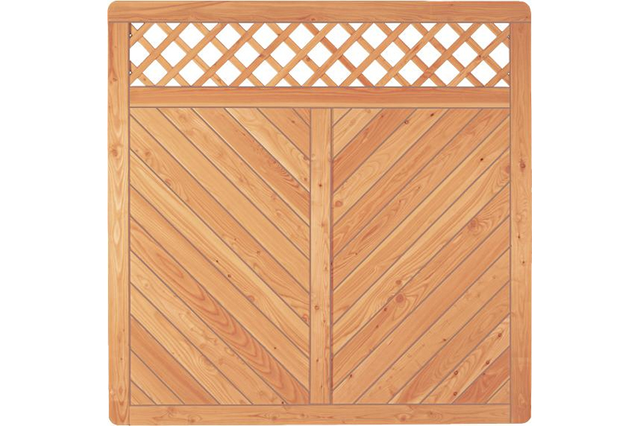 Sichtschutzzaun Holz Lärche Gitter 180 x 180 cm (Serie Pöhl) Sichtschutzzaun Holz Lärche Gitter 180 x 180 cm (Serie Pöhl)
