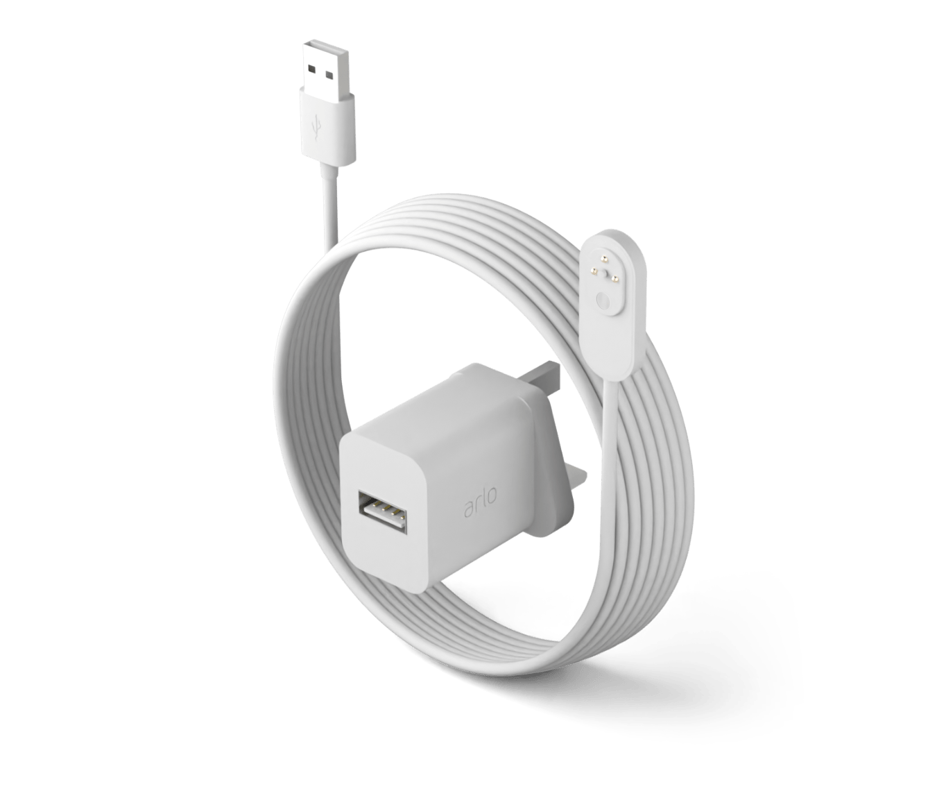 Arlo magnetisches Ladekabel, innen, weiß Arlo magnetisches Ladekabel, innen, weiß