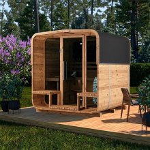 Fasssauna aus Thermoholz Fasssauna aus Thermoholz